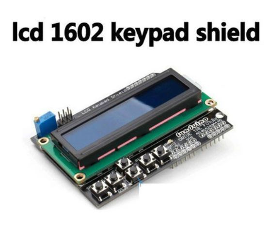 lcd 16 ตัวอักษรพร้อมปุ่ม สำหรับต่อ Arduino และ51/pic